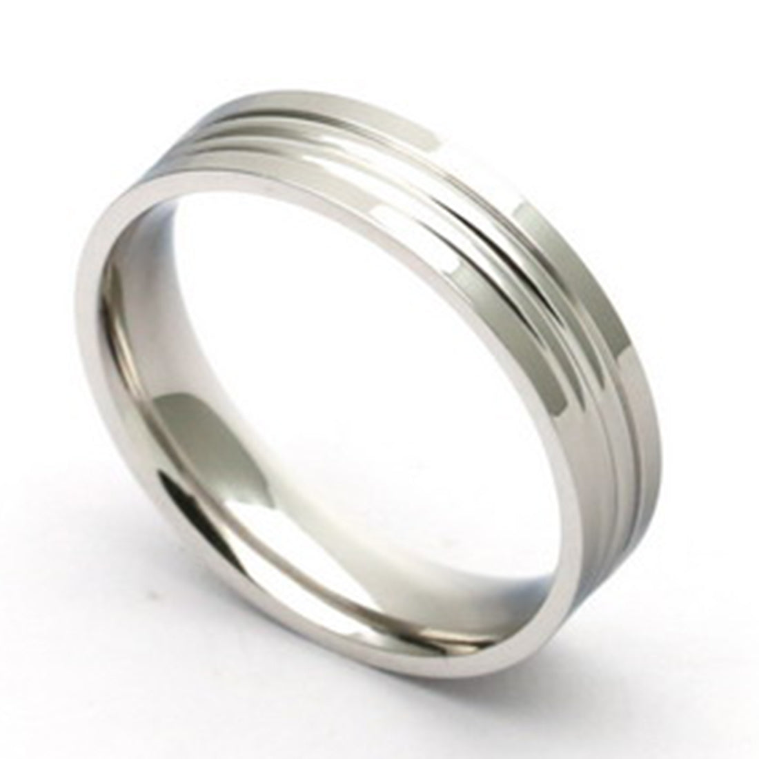 Striped Greek Key Ring Band