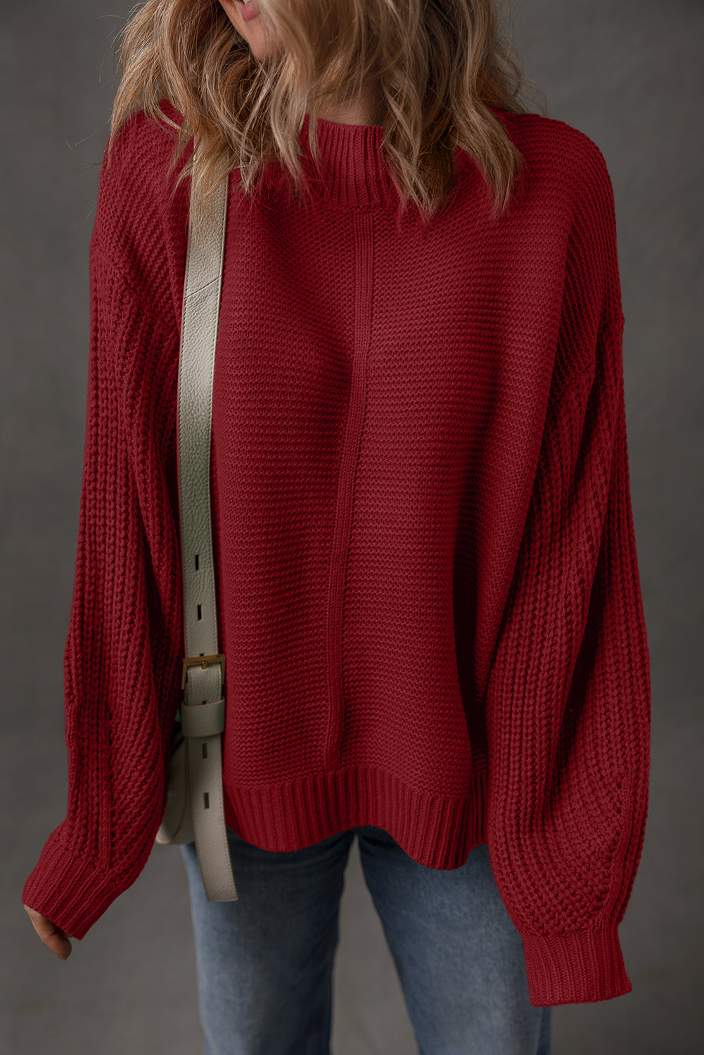 Threaded Pear Natalia Drop Shoulder Loose Sweater
