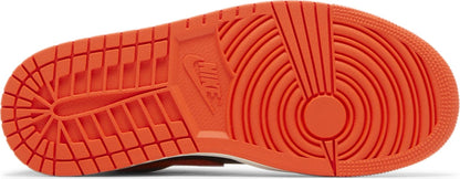 Air Jordan Women's Retro 1 Mid Se 'Rush Orange' Sneakers