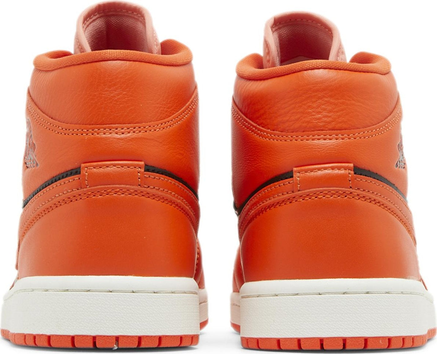 Air Jordan Women's Retro 1 Mid Se 'Rush Orange' Sneakers