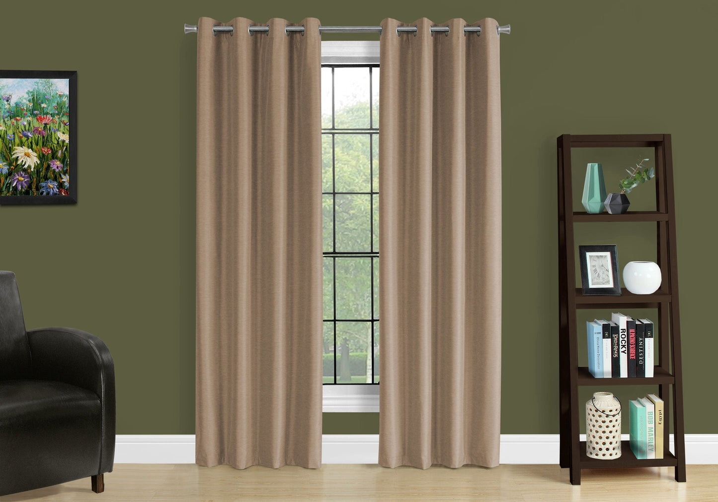 2 Pieces Set, Curtain Panel, Room Darkening, Grommet, Contemporary & Modern by Couch