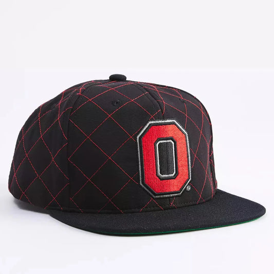 Mitchell & Ness Men's Ncaa Quilted Taslan Snapback Ohio State Snapback Caps