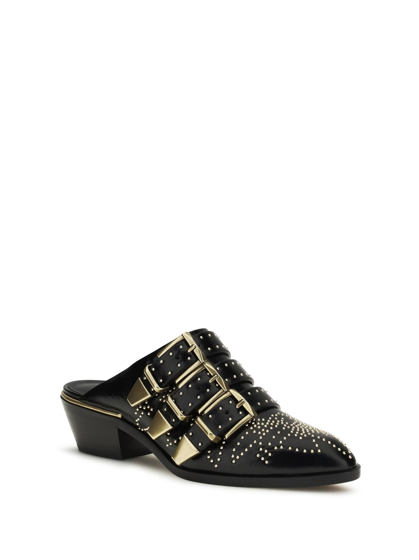 Leather Mules Susan Black