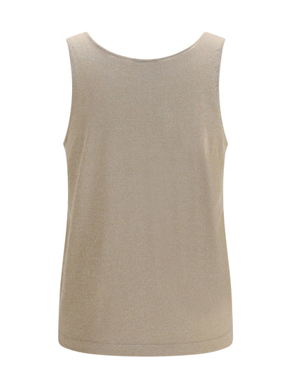 Tank Top Luminous Knit Brown