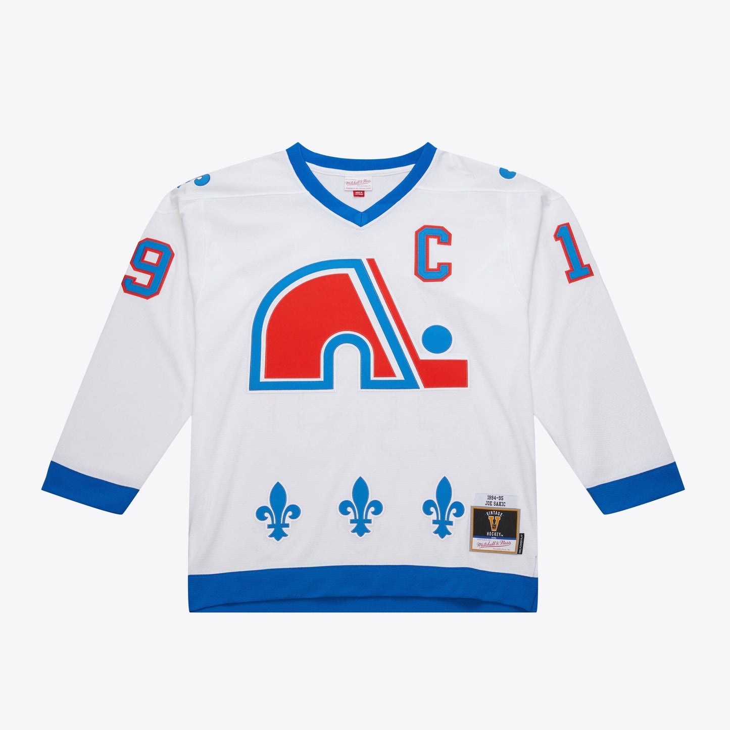 Mitchell & Ness Men's NHL White Jersey Nordiques 1994 Joe Sakic
