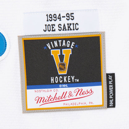 Mitchell & Ness Men's NHL White Jersey Nordiques 1994 Joe Sakic