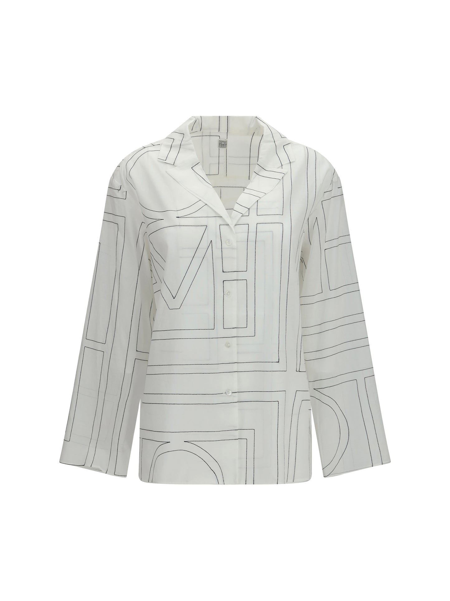 Shirt PJ Monogram White/Black