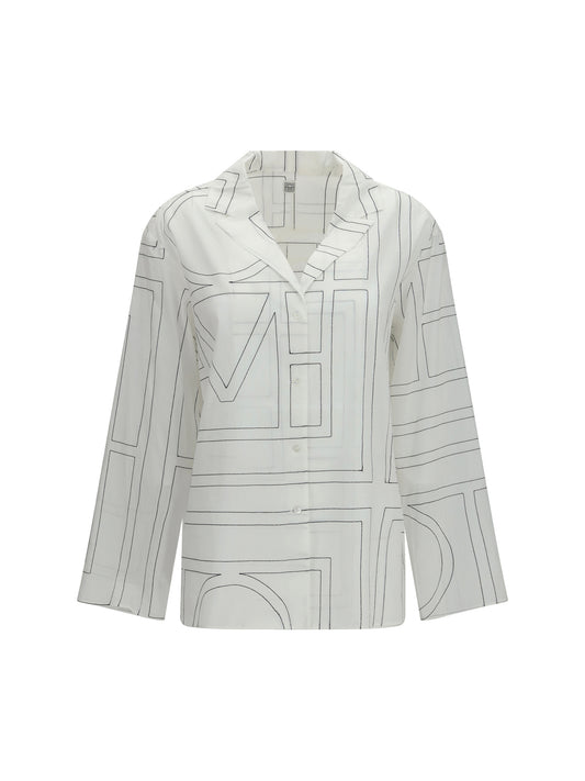 Shirt PJ Monogram White/Black