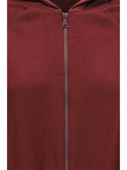 Long-Sleeve Zip Hoodie Cabernet
