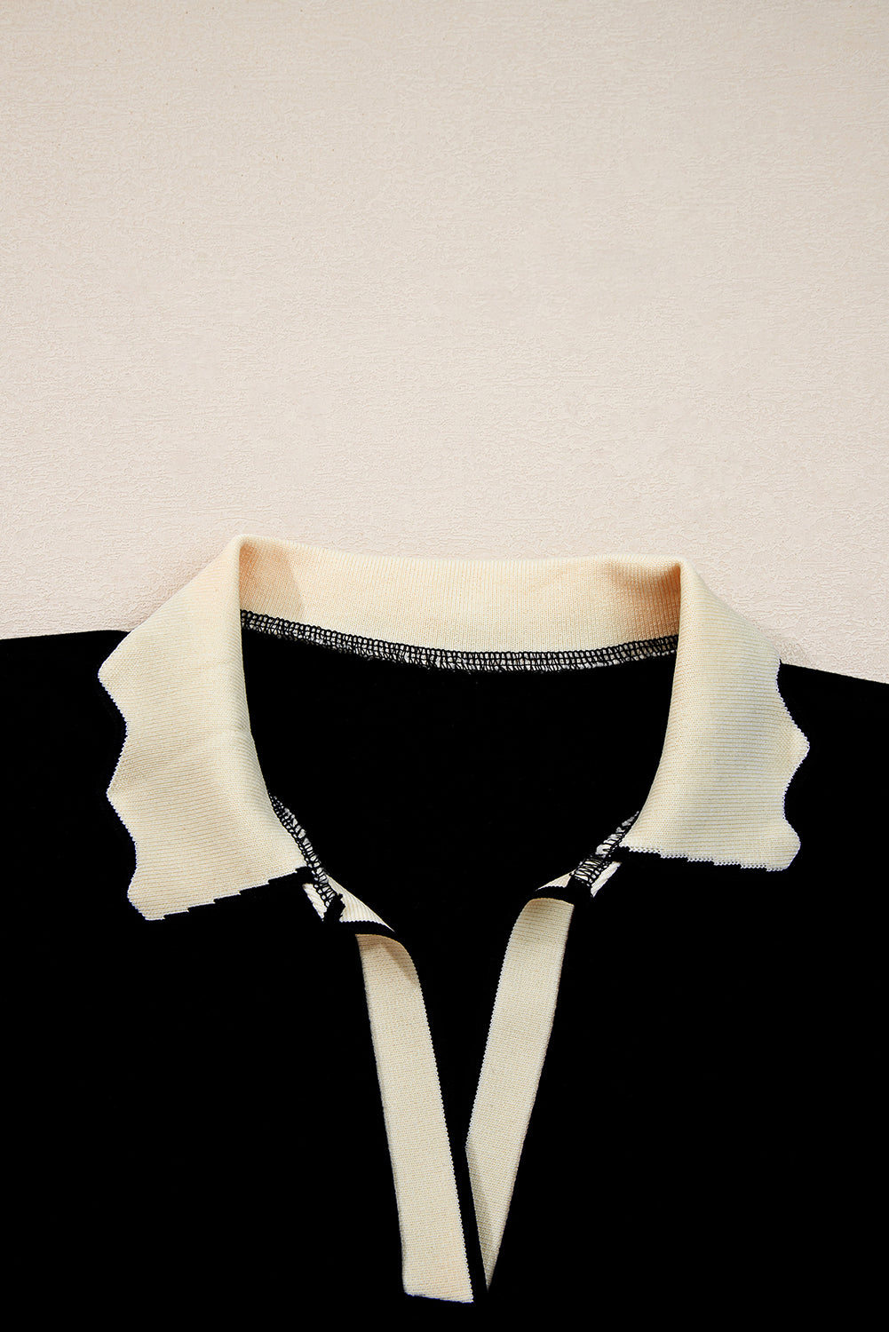Maryam Collared Top Long Sleeve Top - L - 12/14 / Black