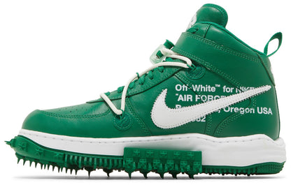 Nike Men's Air Force 1 Mid 'Off-White Pine Green' Sneakers