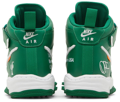 Nike Men's Air Force 1 Mid 'Off-White Pine Green' Sneakers