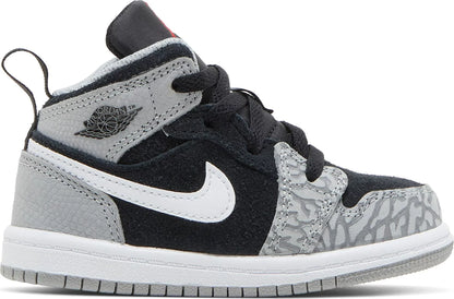 Air Jordan Toddlers Retro 1 Mid Se 'Elephant Print' Td Sneakers