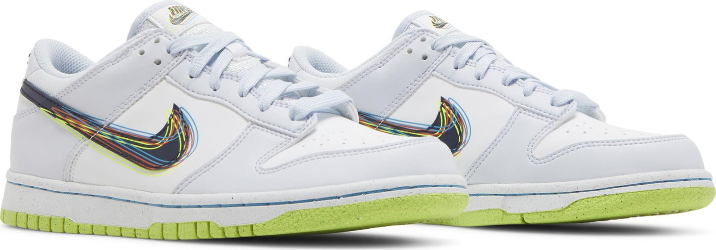 Nike Youth Dunk Low '3D Swoosh Grey' Gs Sneakers