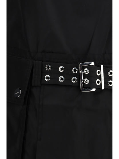 Mini Dress Duchesse Nylon Black