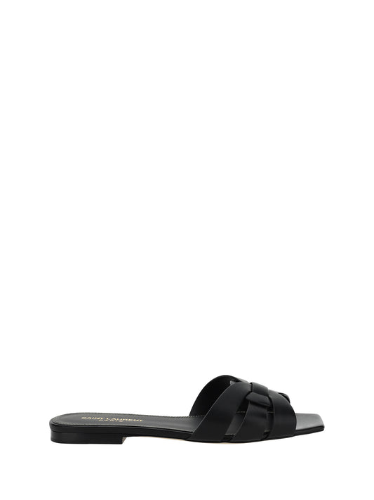 Leather Sandals Black