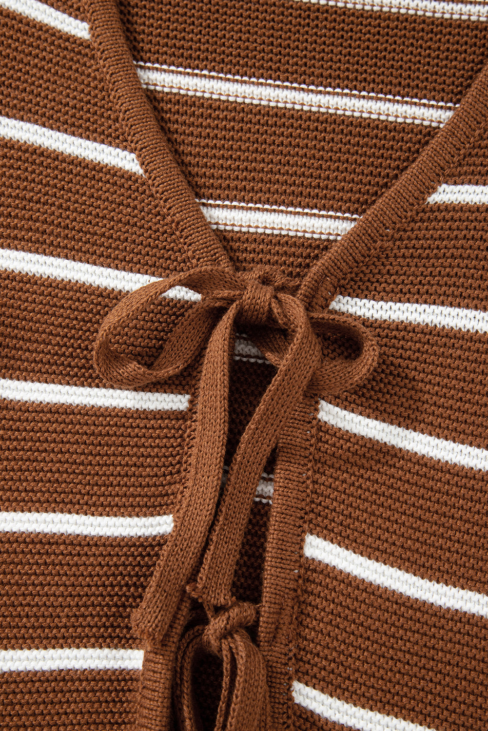 Threaded Pear Lilly Striped Knit Cardigan Sweater