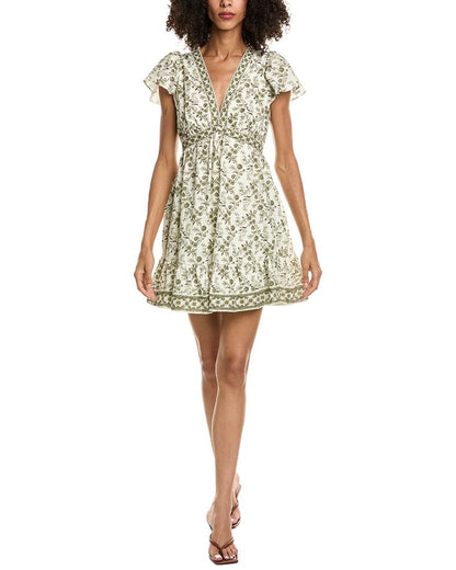 CREAM/GREEN RAMBLING FLORAL ET-