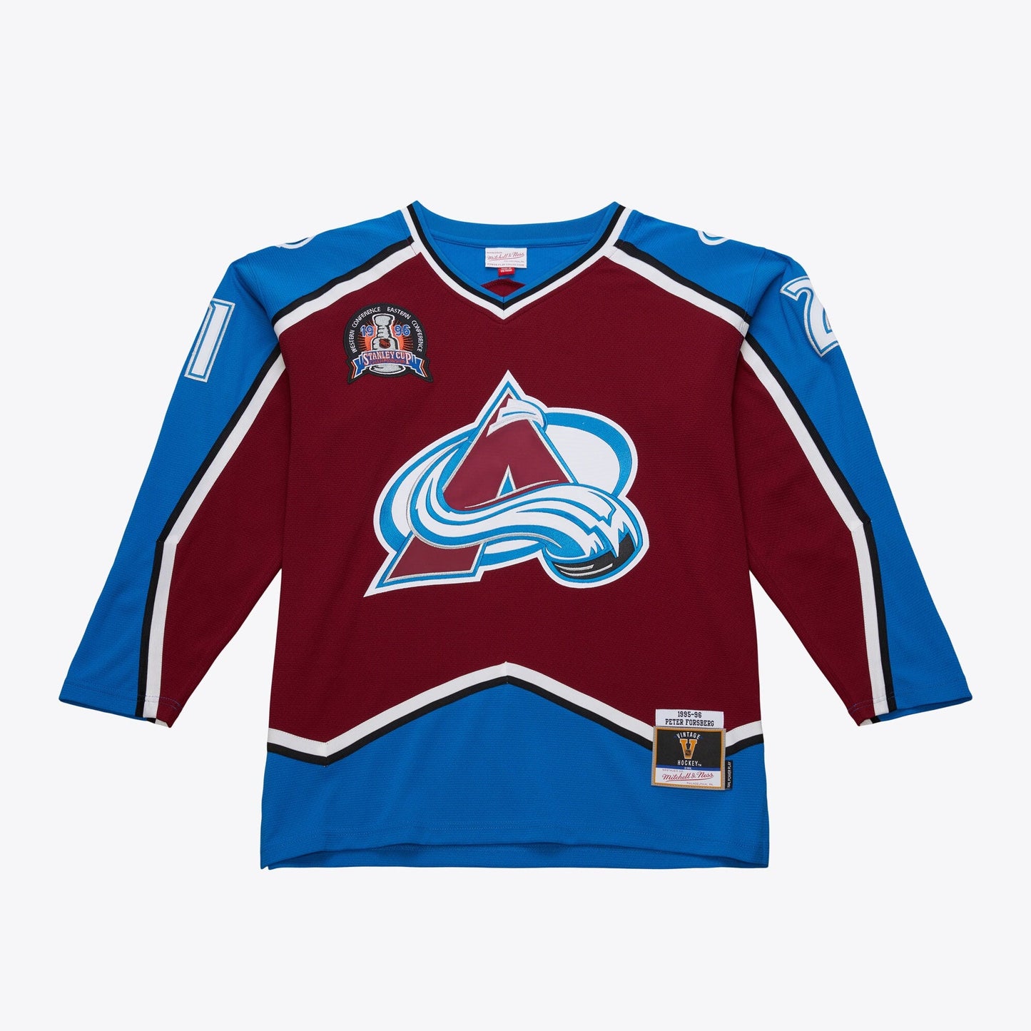 Men's Mitchell & Ness Nhl Dark Jersey Avalanche 1995 Peter Forsberg