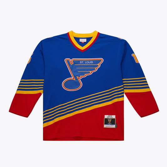 Mitchell & Ness Men's NHL Dark Jersey Blues 1995 Brett Hull