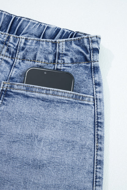 Threaded Pear Bella Paperbag Waist Barrel Jeans