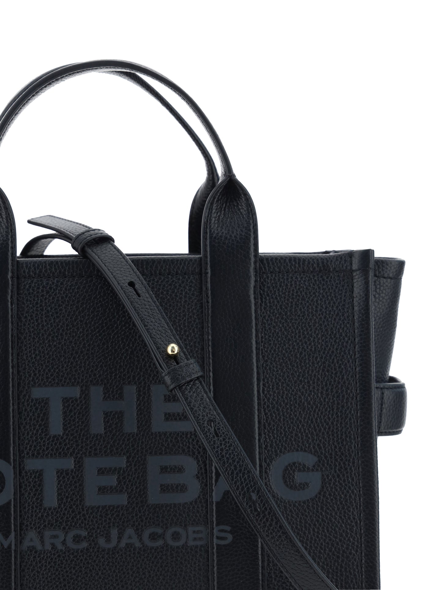 Tote Handbag Black Leather