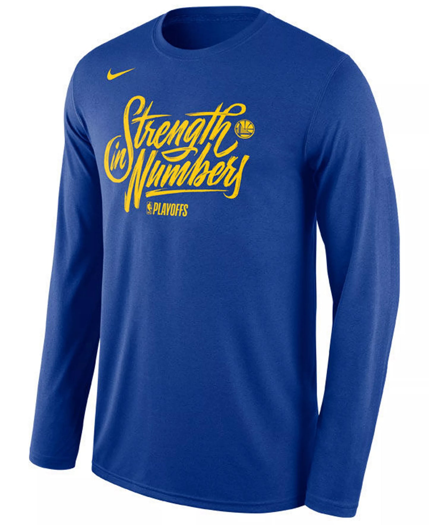 Nike Men's NBA Gsw Playoffs Strength In Numbers Long Sleeve T-Shirt