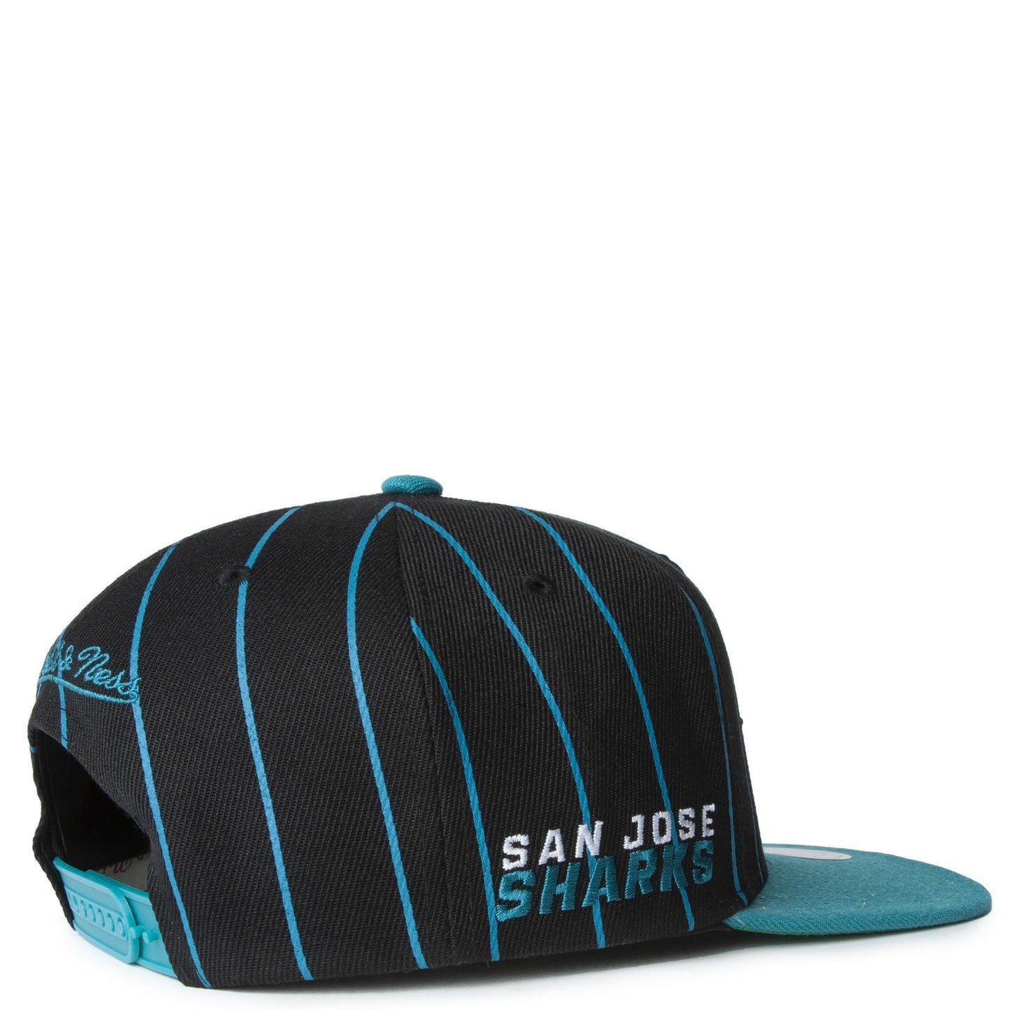 Mitchell & Ness Men's NHL Team Pin Snapback Sharks Snapback Caps