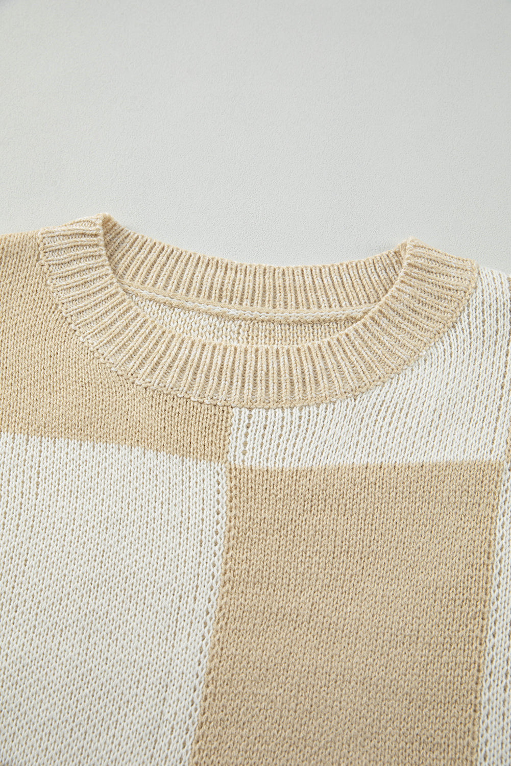 Threaded Pear Abigail Print Drop Shoulder Sweater