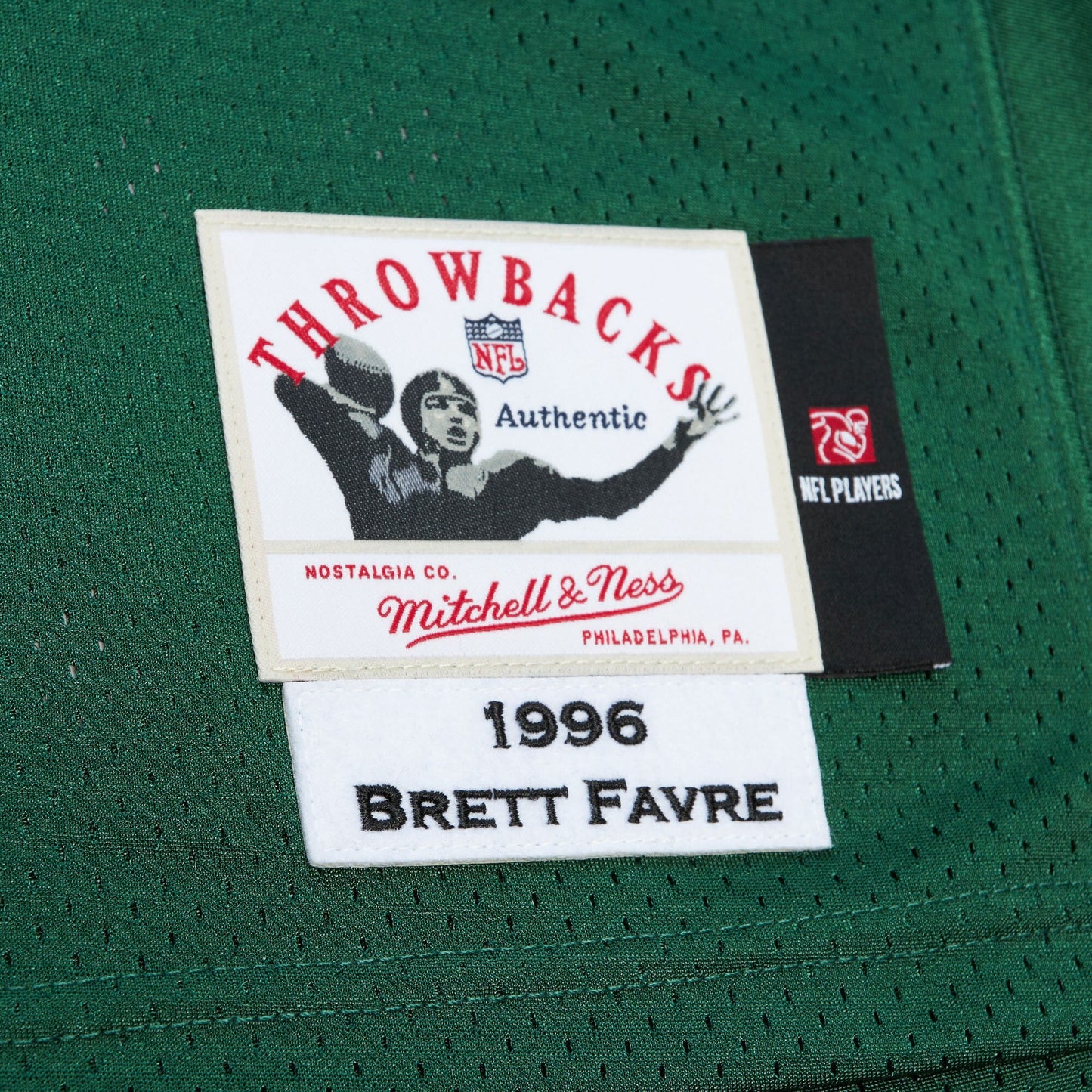 Men's Mitchell & Ness NFL Dark Jersey Packers 1996 Brett Favre