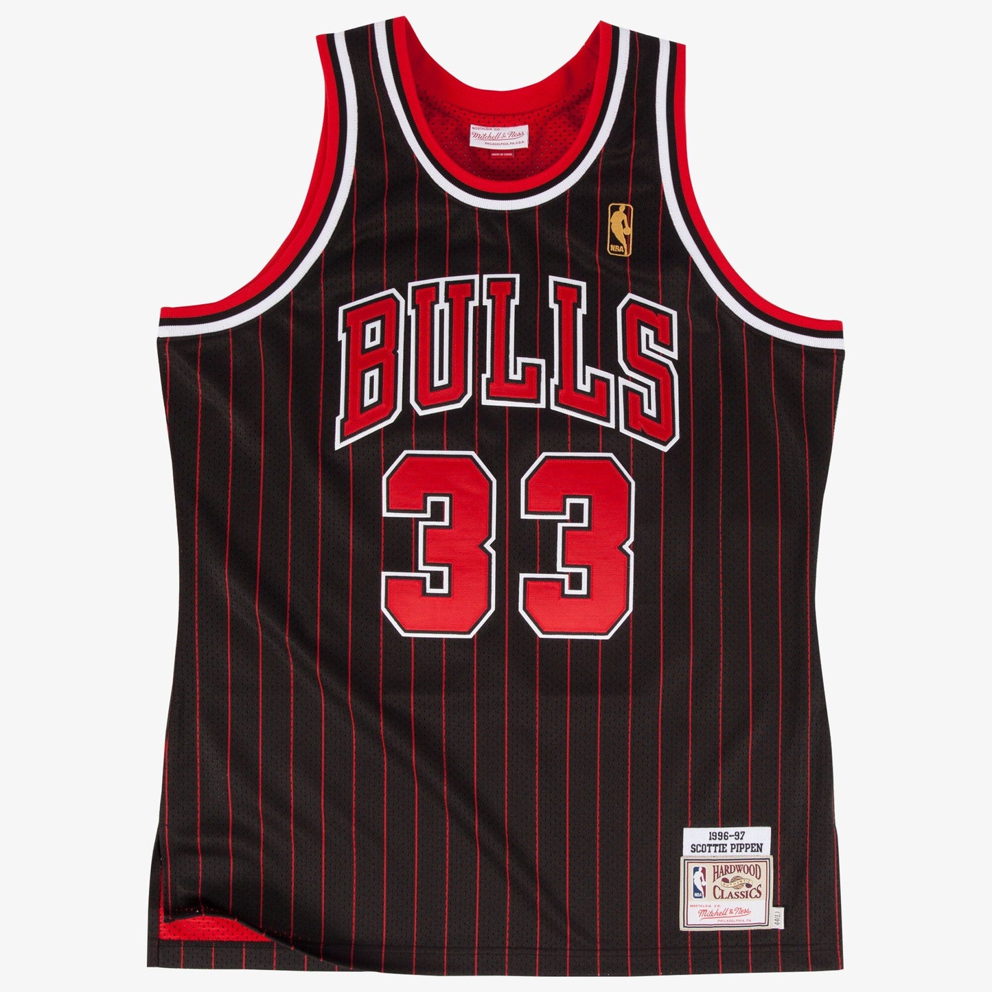 Men's Mitchell & Ness NBA Authentic Jersey Bulls 1996 Scottie Pippen