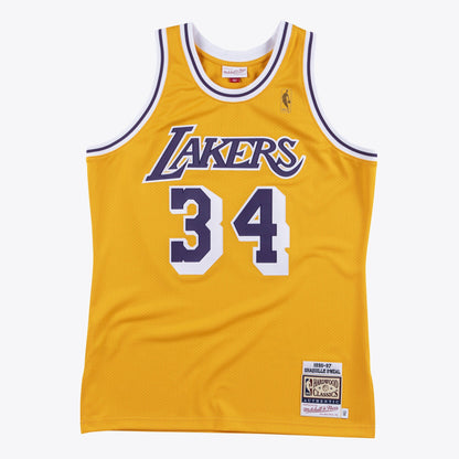 Mitchell & Ness Men's NBA Authentic Jersey Lakers 1996 Shaquille O'Neal Jerseys