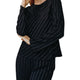 BLKLS-BLACK LUREX STRIPE