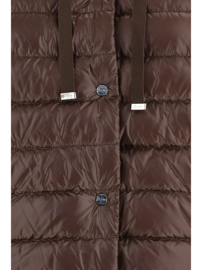 Down Jacket With Wool Sleeves