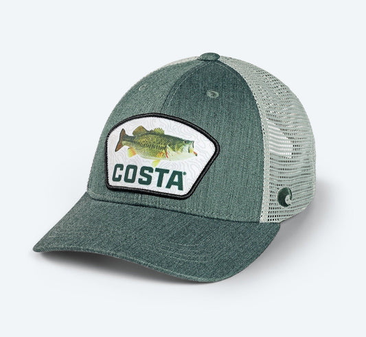 Costa Men's Xl Fit Trucker Patch Bass Hats