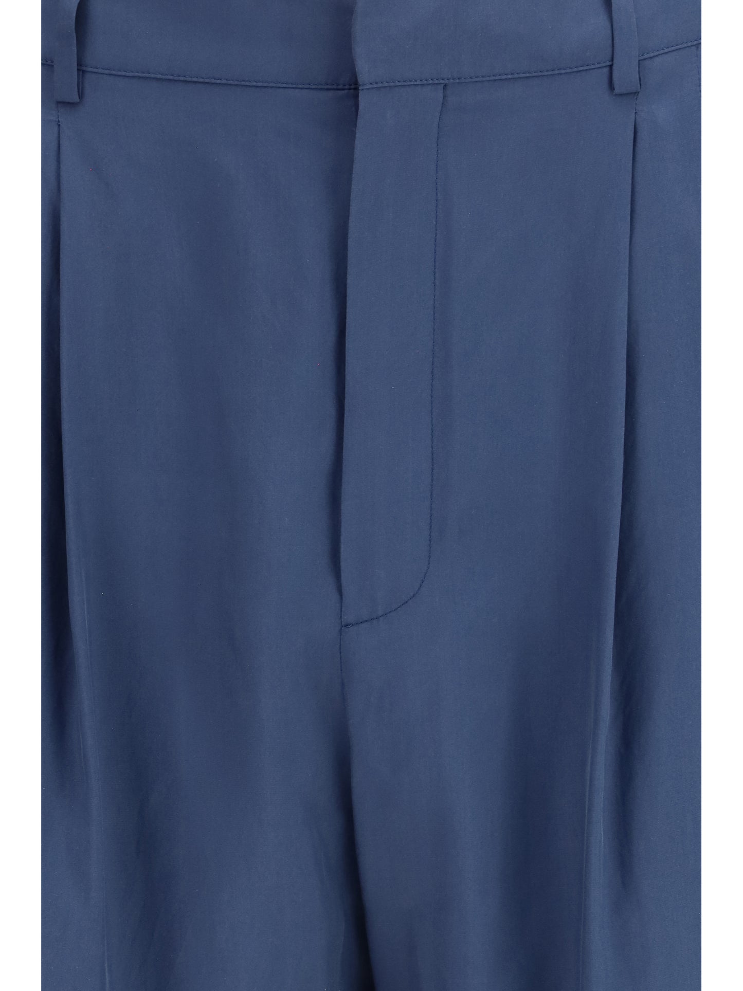 Tailored Trousers With Habutai Silk Belt