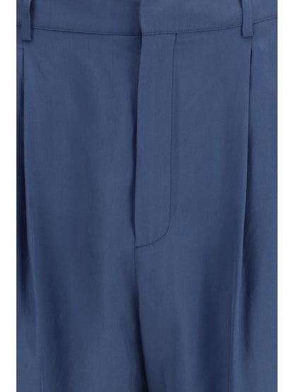 Tailored Trousers With Habutai Silk Belt