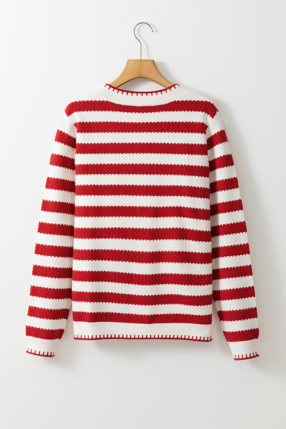 Threaded Pear Rylee Stripe Button Cardigan Sweater