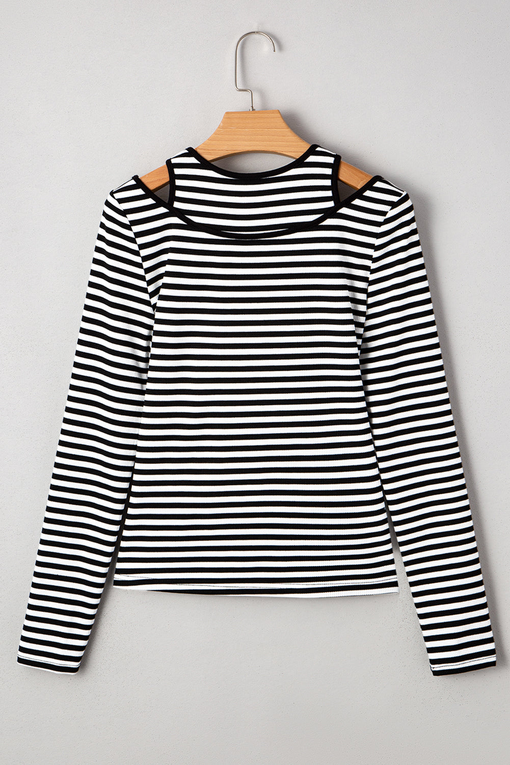 Threaded Pear Remi Stripe Double-layer Long Sleeve Top