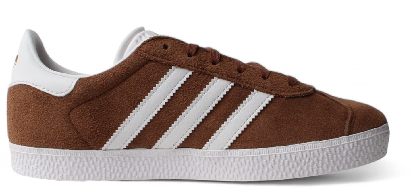 Grade School adidas Gazelle 'Preloved Brown Cloud White Gold Metallic (Gs)'