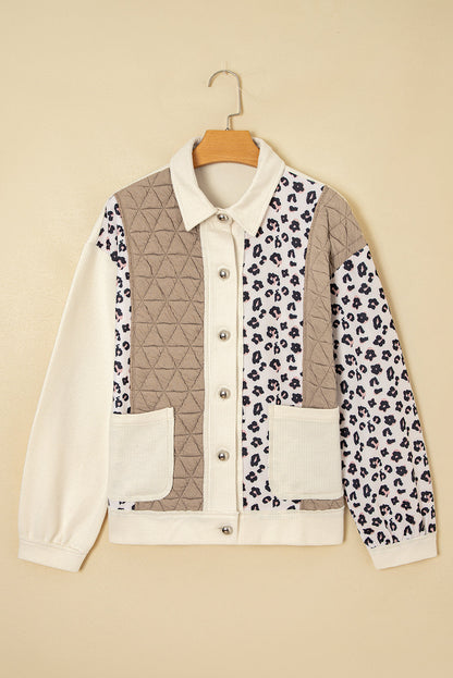 Threaded Pear Novaza Quilted Patchwork Front Jacket