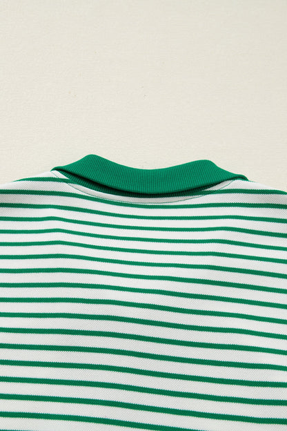 Threaded Pear Royalty Polo Collar T Shirt