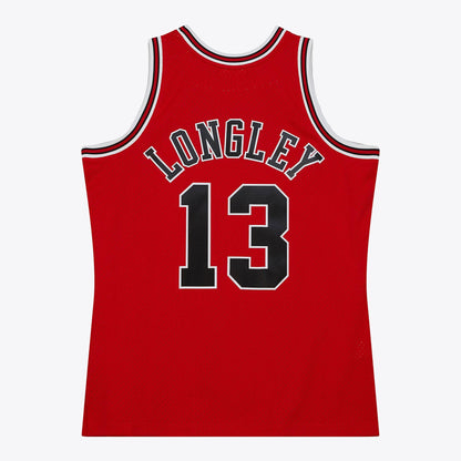 Mitchell & Ness Men's NBA Dark Road Jersey Bulls 1997 Luc Longley Jerseys