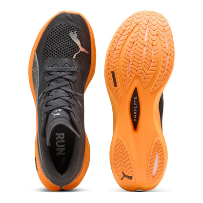 PUMA Deviate Nitro 3 Men's Running Shoes — Dusky Gray/Heat Fire