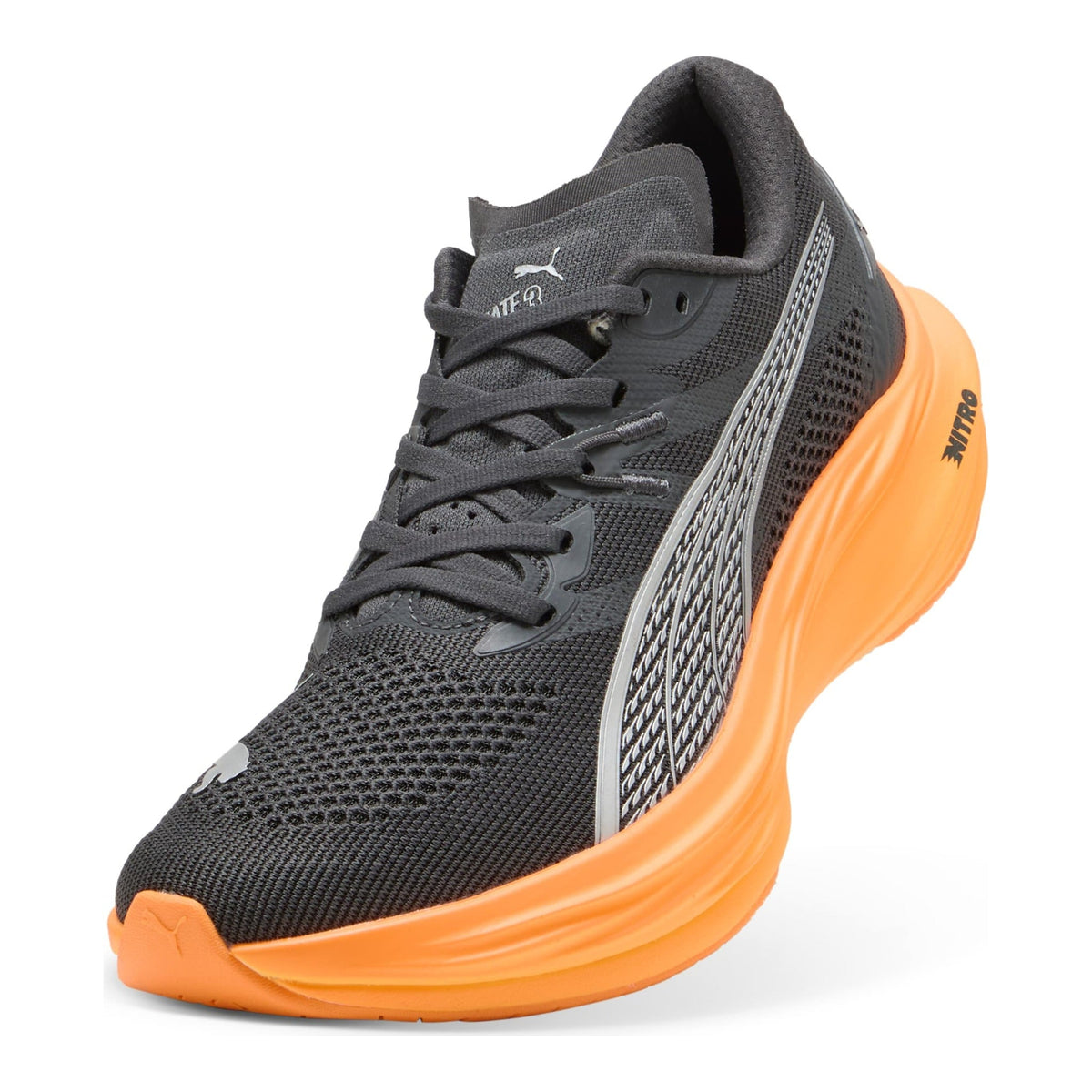 PUMA Deviate Nitro 3 Men's Running Shoes — Dusky Gray/Heat Fire
