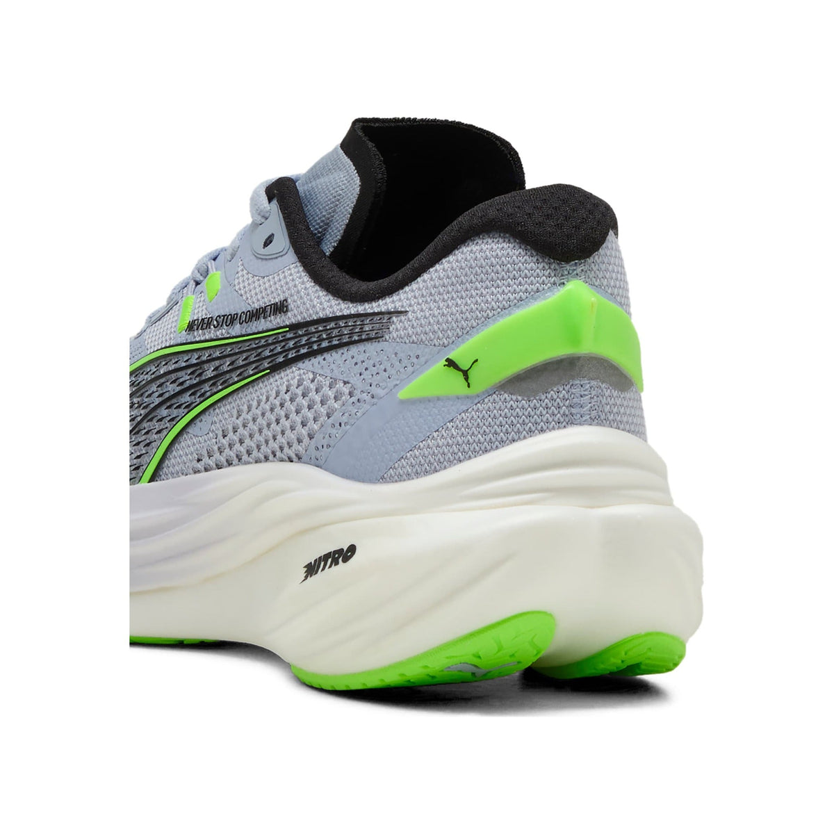 PUMA Deviate Nitro 3 HYROX Women's Running Shoes — Cool Weather/Green Glare