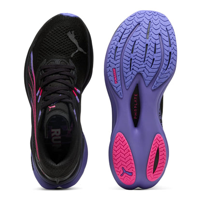 PUMA Deviate Nitro 3 DIGITOKYO Women's Running Shoes — PUMA Black/Fluro Pink