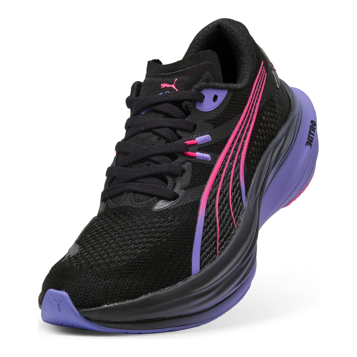 PUMA Deviate Nitro 3 DIGITOKYO Women's Running Shoes — PUMA Black/Fluro Pink