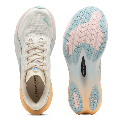 PUMA Deviate Nitro 4 RC Women's Running Shoes — Warm White/Lucite/Vapor Gray