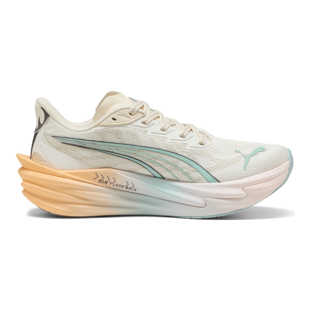 PUMA Deviate Nitro 4 RC Women's Running Shoes — Warm White/Lucite/Vapor Gray